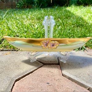 Limoges • Antique Signed Hand Painted Oblong Dish